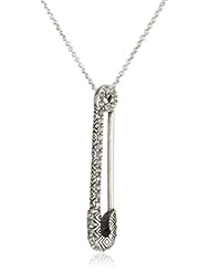 House of Harlow 1960 Pave Safety Pin Pendant Necklace, 24"