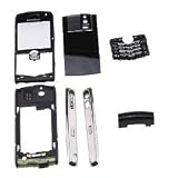 Brand new Full housing kit replacement for Blackberry Pearl 8100 Black including Faceplate with lens, batter back door cover, keyboard, trackball with ring