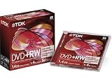 Electronics : TDK DVD+RW 8cm 5 Pack for Sony & Other DVD Camcorders 1.4GB