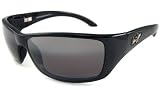 MAUI JIM CANOES 208 HT208-02 GLOSS BLACK PLASTIC MAUI HT POLARIZED SUNGLASSES SHADES