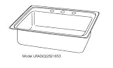 Elkay LRADQ1918-60-3 Lustertone Stainless Steel Sink with 3 holes