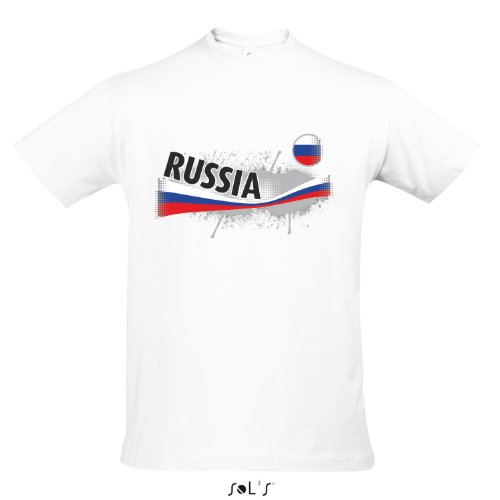Fanshirt Herren RUSSIA, Russland Ländershirt EM / WM Trikot S-XXL , White , M