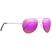Classic Gold Metal Aviator Sunglasses with Pink Polarized Lenses & UV Protection - the Rizz by Nectar
