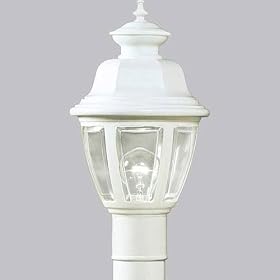 Progress Lighting P5437-30 Newport II 1 - Light Post Lantern in White - P5437-30