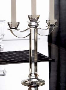 Fifth Avenue Crystal 3-Arm Candelabra