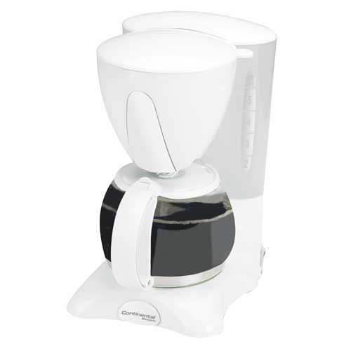 Continental Electric 4 Cup Coffee Maker CE23581 Pause and Serve-white Continental Electric 4 Cup Coffee Maker CE23581 Pause and Serve-white