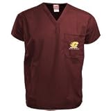 Central Michigan Chippewas Maroon Scrub Top