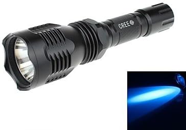 Zweihnder Waterproof 1-Mode 1xXPE-R2 Blue Light LED Flashlight (250LM,1x18650)