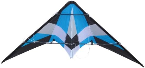Kites N More, Indigo Stunt Kite size 50" with Kite bag, 2 lines & handle (Blue)