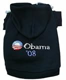 Vote Obama Political Dog Hoodie Hooded Sweatshirt