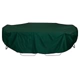 Two Dogs Designs 110-Inch Oval/Rectangle Table and Chairs Cover, Hunter Green
