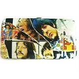 The Beatles Printed Metallic Clippings Ladies Hinge Wallet