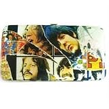 The Beatles Printed Metallic Clippings Ladies Hinge Wallet