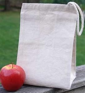 ECOBAGS&reg;~Recycled Cotton Canvas Lunch Bag with Velcro Closure