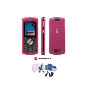 Motorola L7 Slvr Metallic Pink Ultra Slim Cellular Phone (Unlocked picture