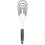 Chefn WSK-536BK Kitchzen Flat Silicone Whisk, Black