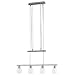 TRIO-Leuchten 373810407 ES-JoJo-Pendel, inklusiv 4 x E14, 11W, Spirale, Breite 78 cm, Nickel matt, Glas opal matt, � 10 cm