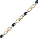 Jewelry : Created Sapphire & Diamond 7in Bracelet