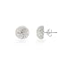 Eve's Addiction Silver Mesh Knot Stud Earrings