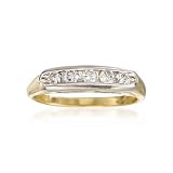 C. 1970 Vintage .35ct t.w. Diamond Wedding Ring In Gold. Size 7.25