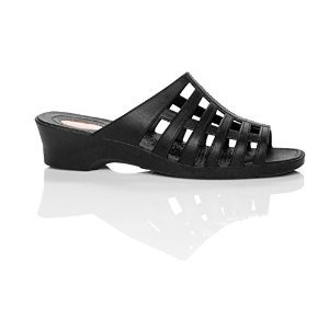 Okabashi Womens Sienna Sandal Shoes (Black, Medium)