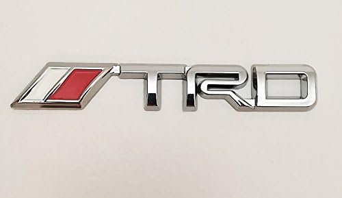 Car parts Racing Auto Logo Replacement 3M metal side Fashion Emblem Accessories Decal Sticker Badge For Silver TRD