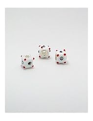 Glass beads In 92.5 Sterling Silver