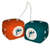 Miami Dolphins Fuzzy Dice