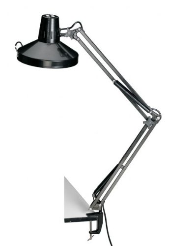 Alvin & Co. CLCFL1755-B COMBO LAMP BLK/CFL BULB