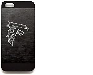 iphone 6 Plus 5.5" Metal Brushed + Plastic Case laser Etched NFL Atlanta Falcons