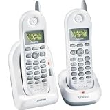 Uniden 2.4 GHz Extended Range Compact Dual Handset Cordless Phone with Caller ID/Call Waiting and Extra Handset & Charger
