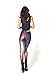 Roseate Women's 3D Digital Print Leggings Workout Running Tights Galaxy Rainbow