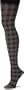 Steve Madden Women's Plaid Fashion Tight, Dark Grey/Black, Medium/Tall