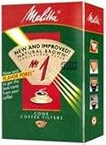 Melitta 620122 40 Count #1 Natural Brown Cone Coffee Filters