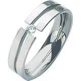 Titanium 0.1 cttw GI Diamond Wedding Band Sz 6.5