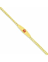 14K Gold Medical Jewelry Bracelet 8 Inches