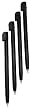 Gator Crunch Black Color Stylus Pen Set for Nintendo DS Lite (4 pack) - Bulk Packaging