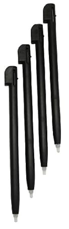 Gator Crunch Black Color Stylus Pen Set for Nintendo DS Lite (Lifetime Warranty, 4 pack) - Bulk Packaging