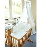 Clair De Lune Rocking Cradle Bedding Set Stardust Marshmellow White