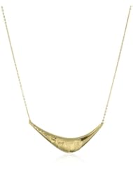 Argento Vivo "Gamma Ray" Textured Thin Curved Bar Necklace