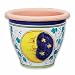 Handmade Bell-shaped Pot with Sun and Moon From Italy