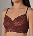Cosabella Women's Never Say Never Sweetie Soft Bra, Chestnut, Large