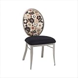 America/Europa Camelia Dining Chair Metal Finish: Azul, Seat Type: Cocoa