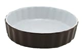 BIA Cordon Bleu 5-Inch Round Quiche, Set of 4, Two-Tone Espresso/White