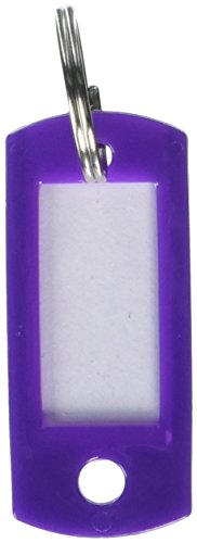Lucky Line Key Tag with Split Ring; Purple; 50 per bag (16965)