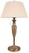 GE 18737 Table Lamp, Vintage Brass Finish, Ivory Hardback Shade, 30in Height, 16in Diameter, Designer Quality Finish, UPC 043180187376, Shipping Dimensions 17 x 17 x 10.5 in, Ship Weight 10.25 lbs, One 2700K GU24 Bulb Included
