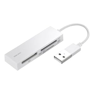 【クリックで詳細表示】SANWA SUPPLY USB2.0 カードリーダー ホワイト ADR-CML16W