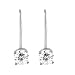 14k White Gold Diamond Lever Back Earrings w/ basket(.28 cttw, I-J Color, I2 Clarity)