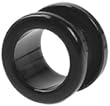 Ohr Flesh Tunnel Piercing Acryl Screw on Black VTTBK.20mm