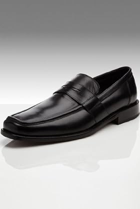 Sartorial Leather Square Toe Slip-On Apron Shoes [T03-6731-S]